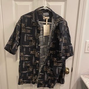 Size small oversized button down shirt for Urban Outfitters Urban Renewal line.